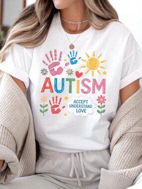Autism Awareness T-Shirt, Accept Understand Love Tee
